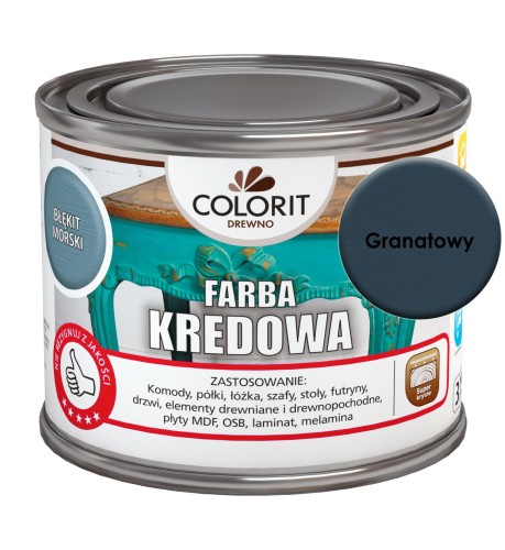 Colorit Farba Kredowa Do Drewna Granatowy 375Ml