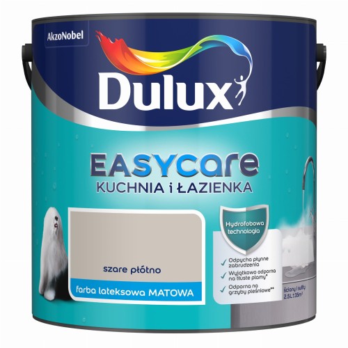 DULUX EASYCARE Kuchnia &amp; Łazienka Szare płótno 2,5L