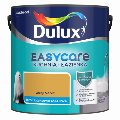 Dulux Easycare Kuchnia &amp; Łazienka Złoty Pieprz 2,5L