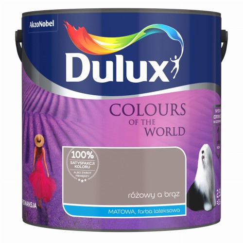 DULUX Kolory Świata Różowy a Brąz 2,5L