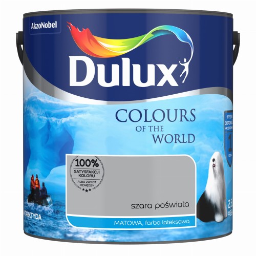 DULUX KOLORY ŚWIATA SZARA POŚWIATA 2,5L