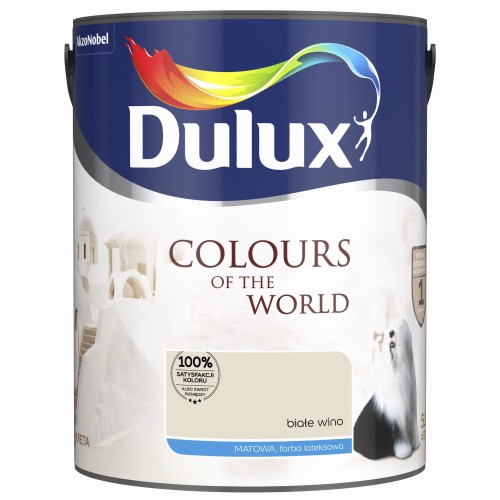 DULUX KOLORY ŚWIATA BIAŁE WINO 5L