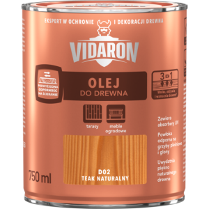 VIDARON Olej do Drewna Teak Naturalny D02 0,75L