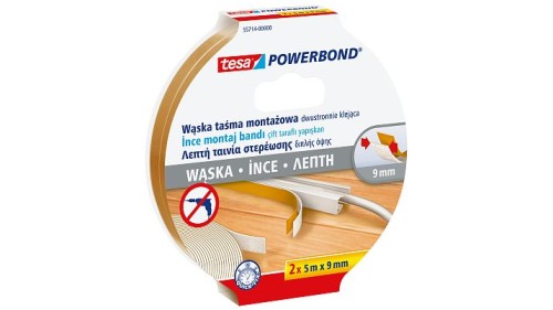 Tesa Wąska Taśma Montażowa Do Led 2x5m 9mm