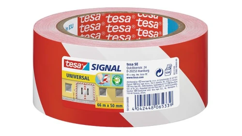 Tesa Taśma Signal 66mx50mm Czerwono Biała