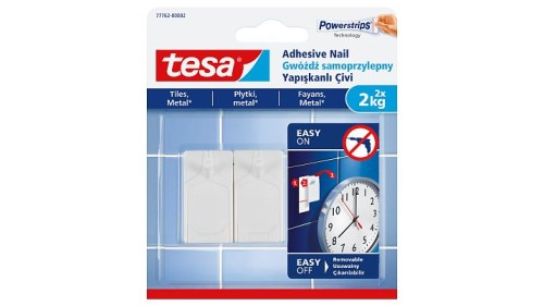 Tesa Gwóźdź Samoprzylepny Do Płytek 2Kg Biały
