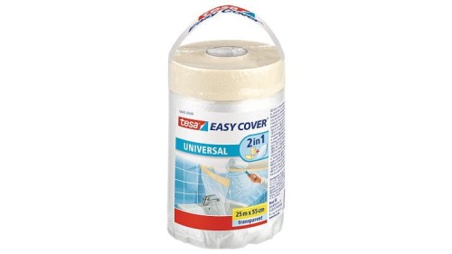 Tesa Antychlap Folia Z Taśmą Malarską Easy Cover Universal 25mx550mm