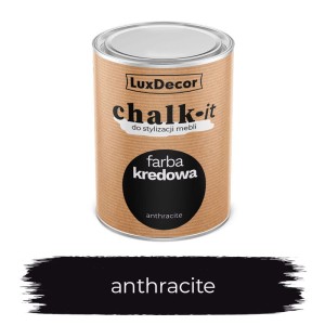 LuxDecor Farba Kredowa Chalk-It Anthracite 0,75 L