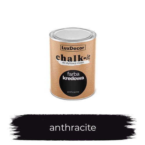 LuxDecor Farba Kredowa Chalk-It Anthracite 125 ML