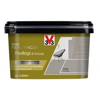 V33 Easy Renowacja Podłogi &amp; Schody Taupe 2L