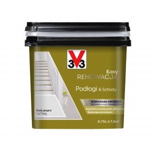 V33 Easy Renowacja Podłogi &amp; Schody Biały Pieprz 0,75L
