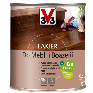 V33 Lakier Do Mebli i Boazerii Dąb Jasny Połysk 0,5L