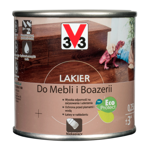 V33 Lakier Do Mebli i Boazerii Mahoń Połysk 0,25L