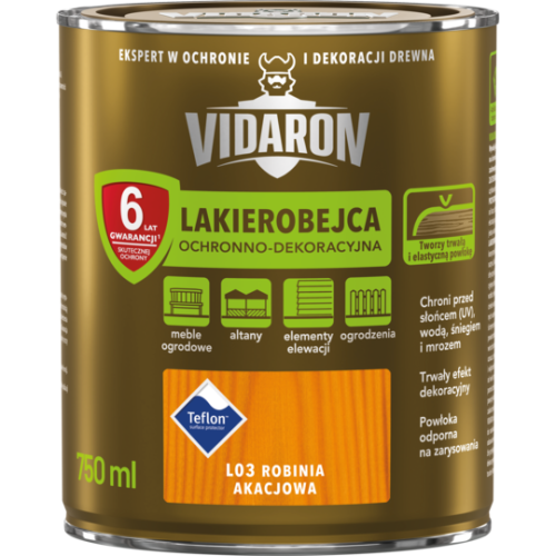 VIDARON LAKIEROBEJCA DO DREWNA L03 ROBINIA AKACJOWA 0,75L