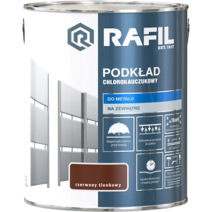 RAFIL Podkład Chlorokauczukowy antykorozyjny czerwony tlenkowy 3L