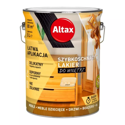 Altax Szybkoschnący Lakier Do Wnętrz Połysk 5L