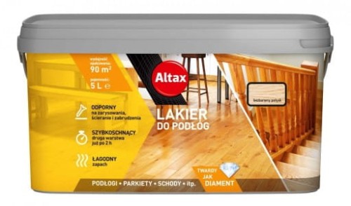 Altax Lakier Do Podłóg Bezbarwny Połysk 5L