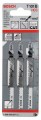 Bosch Brzeszczot do wyrzynarek T 101 B Drewno 3szt