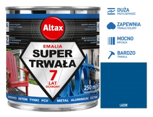 Altax Super Trwała Emalia 250ml Lazur