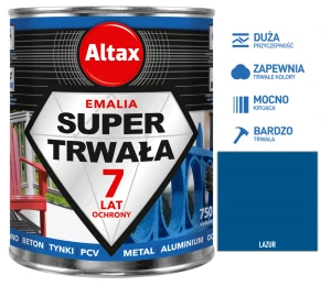 Altax Super Trwała Emalia 750ml Lazur