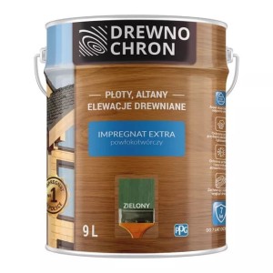 Drewnochron Impregnat Extra Powłokotwórczy Zielony 9l