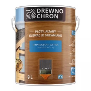 Drewnochron Impregnat Extra Powłokotwórczy Szary  9l