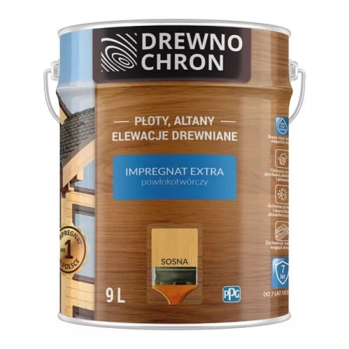 Drewnochron Impregnat Extra Powłokotwórczy Sosna 9l