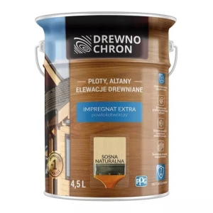 Drewnochron Impregnat Extra Powłokotwórczy Sosna Naturalna 4,5l