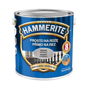 HAMMERITE Farba na rdzę Połysk Srebrny 2,5L