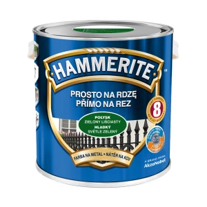 HAMMERITE Farba na rdzę Połysk Zielony Liściasty 2,5L