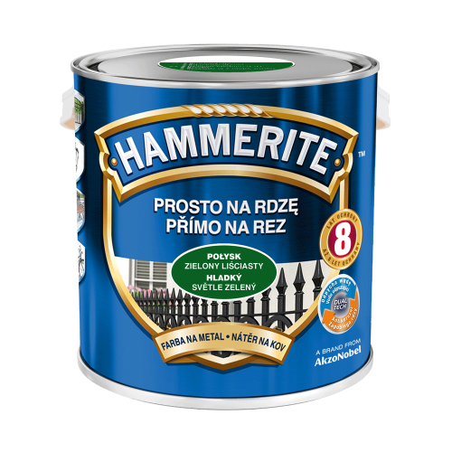 HAMMERITE Farba na rdzę Połysk Zielony Liściasty 2,5L