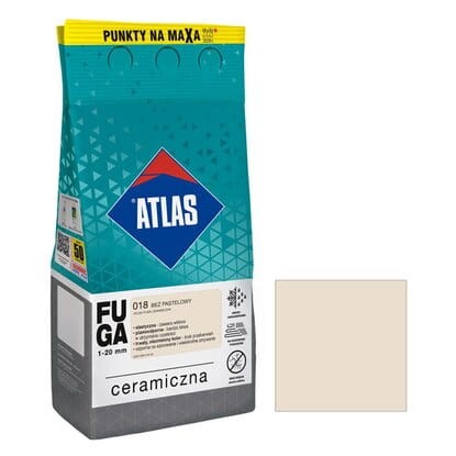 ATLAS Fuga ceramiczna 018 beż pastelowy 5kg