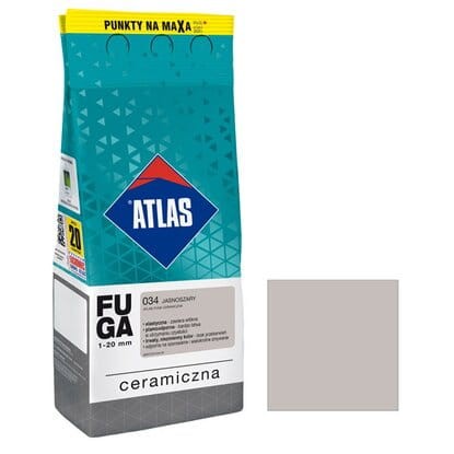 ATLAS Fuga ceramiczna 034 jasnoszary 2kg