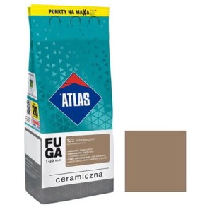 ATLAS Fuga ceramiczna 123 jasnobrązowy 2kg 