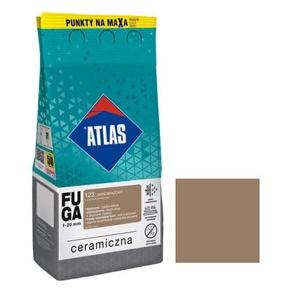ATLAS Fuga ceramiczna 123 jasnobrązowy 5kg
