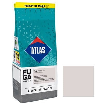 ATLAS Fuga ceramiczna 202 popielaty 2kg