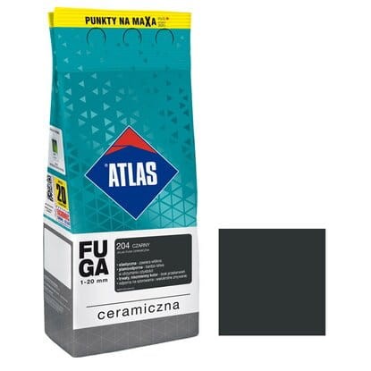 ATLAS Fuga ceramiczna 204 czarny 2kg