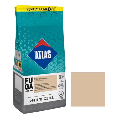 ATLAS Fuga ceramiczna 206 cappuccino 5kg