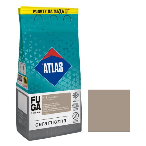 ATLAS Fuga ceramiczna 211 cementowy 5kg