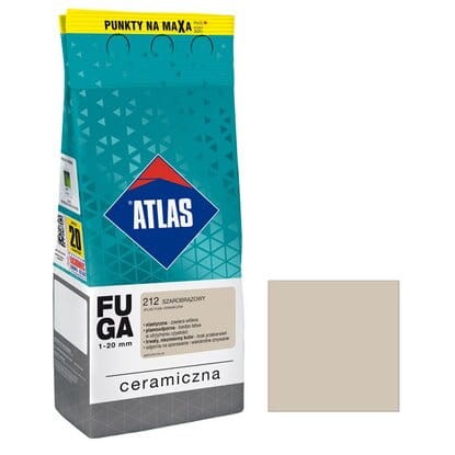 ATLAS Fuga ceramiczna 212 szarobrązowy 2kg