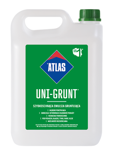 ATLAS UNI GRUNT Szybkoschnąca emulsja gruntująca 10 kg