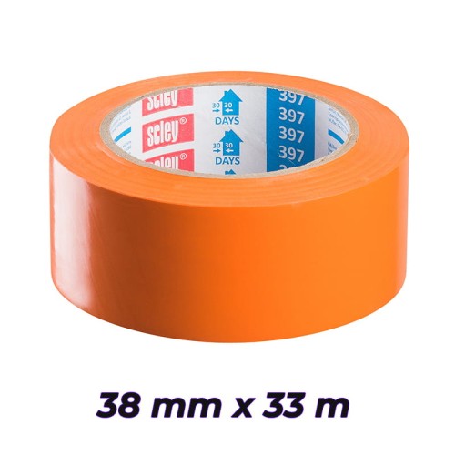 SCLEY taśma ochronna tynkarsko-malarska KAEM 38mm x 33m 397 pomarańczowa