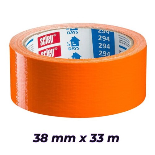 SCLEY taśma tynkarska KAEM 38mm x 33m 294 materiałowa pomarańczowa