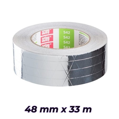 SCLEY taśma aluminiowa zbrojna KAEM 48mm x 33m 542