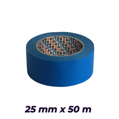 SOLID taśma malarska 25mm x 50m SOFT UV niebieska