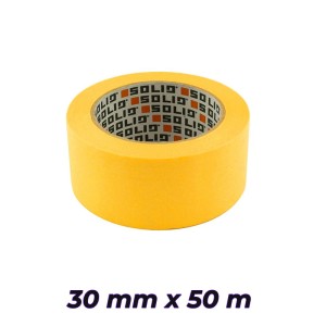 SOLID taśma malarska 30mm x 50m SAMURAJ UV żółta
