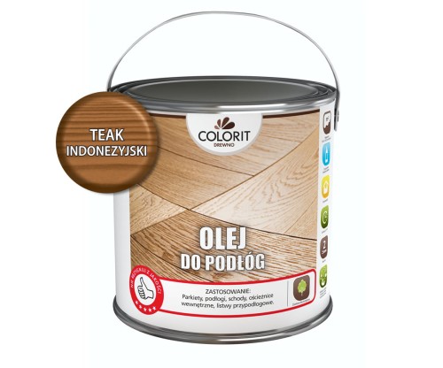 COLORIT Olej do podłóg TEAK INDONEZYJSKI 2,5L