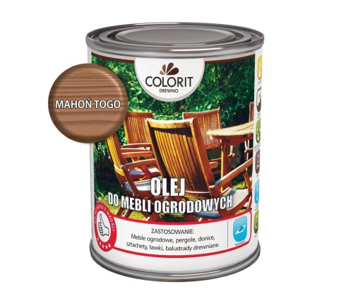 COLORIT Olej do mebli ogrodowych MAHOŃ TOGO 750ML
