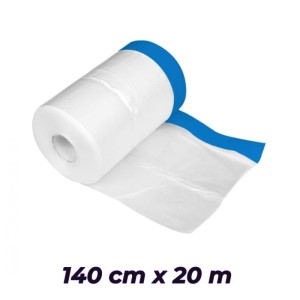 SOLID Folia z taśmą niebieską 140cm x 20m STRONG UV