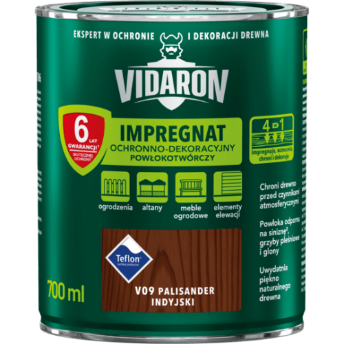 Vidaron Impregnat Ochronno-Dekoracyjny Powłokotwórczy Palisander Indyjski V09 0,7L